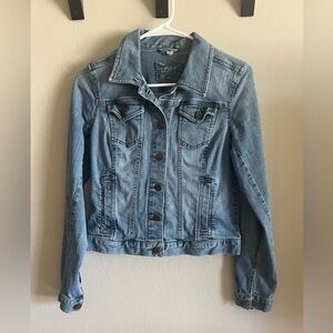 Ann Taylor Loft crop denim jacket Size XS